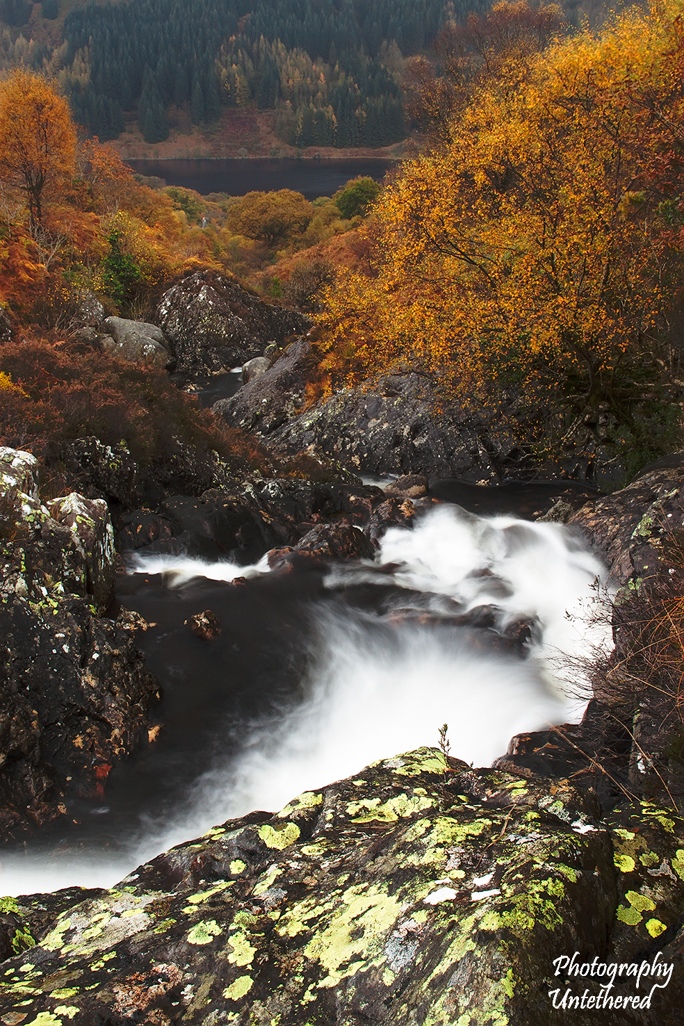 Buchan Burn flowing into Loch Trool