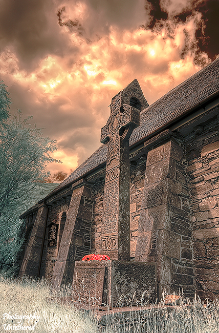 Dedicated in 1922 and hewn from local Honister stone, this Celtic cross stands in the grounds of the Holy Trinity Church of Grange in Borrowdale. Like many rural hamlets throughout Lakeland, Grange was not immune to the shadow cast by the war to end all wars, a century ago. Sadly, an additional plaque was required to commemorate the next generations sacrifice in World War Two. In 1924 The Fell & Rock Climbing Club of the English Lake District bought 3,000 acres of land including Great Gable, and donated it to the National Trust in memory of its members killed in the Great War. A further series of endowments to the Trust paved the way for the formation of the first national park.